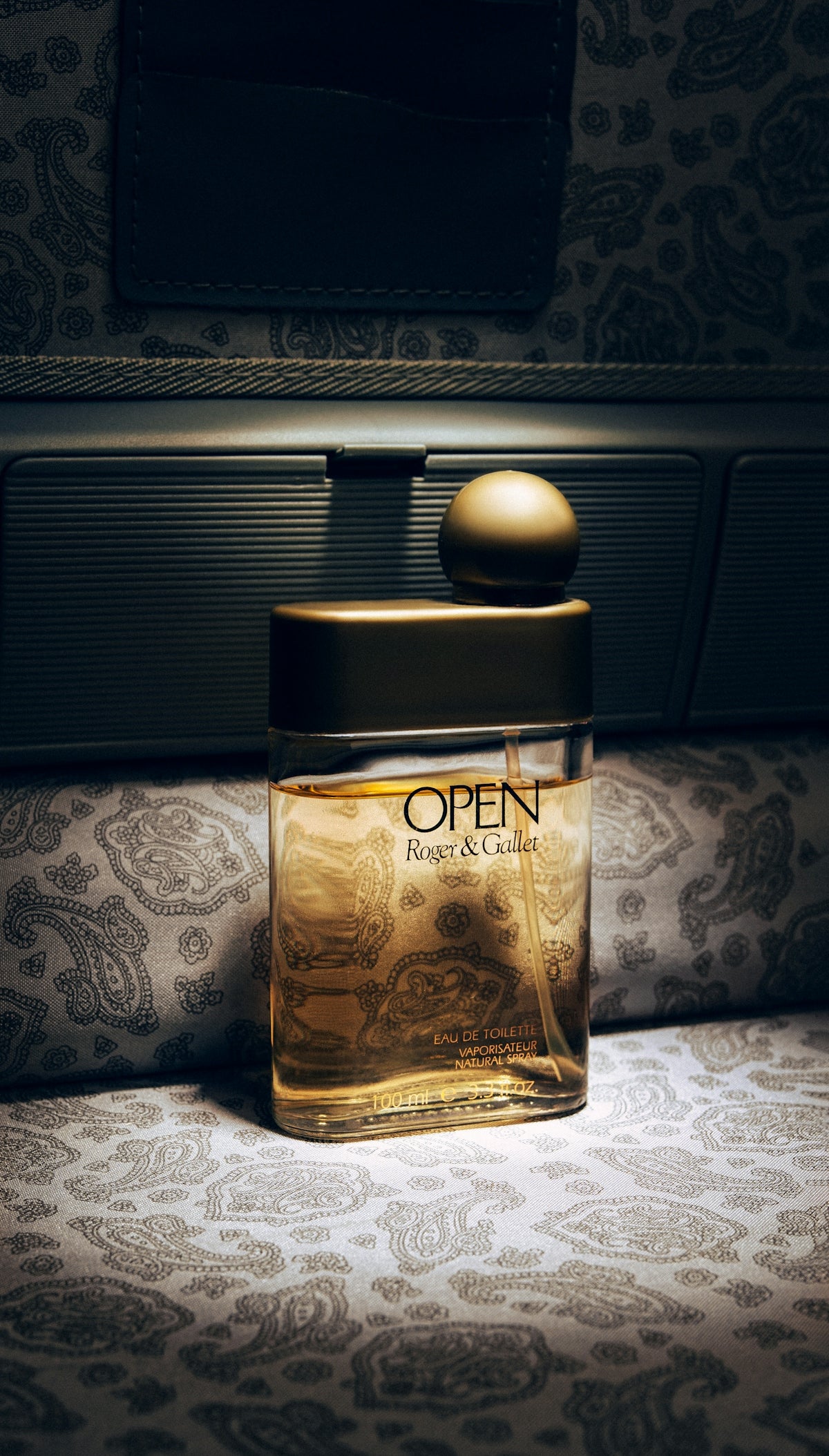 A bottle of open roger & gallet perfume.